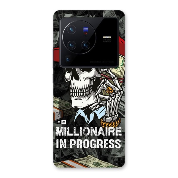 Cool Skull Millionaire In Progress Back Case for Vivo X80 Pro