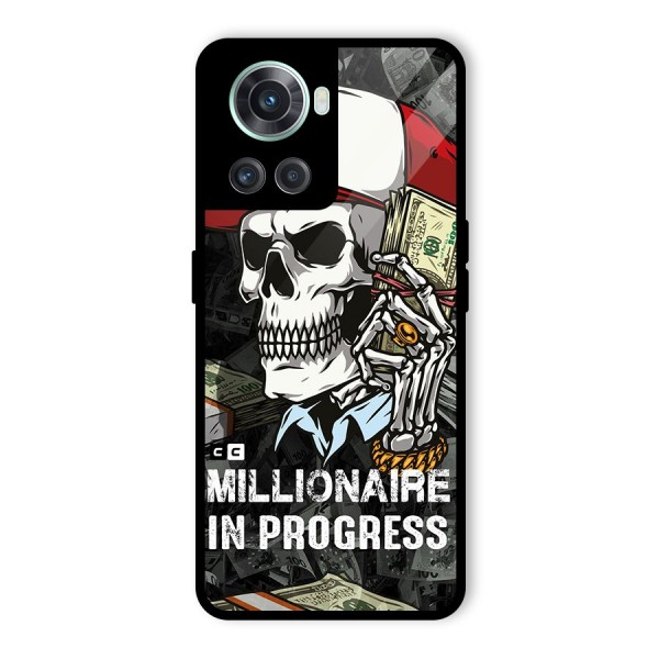 Cool Skull Millionaire In Progress Glass Back Case for OnePlus 10R