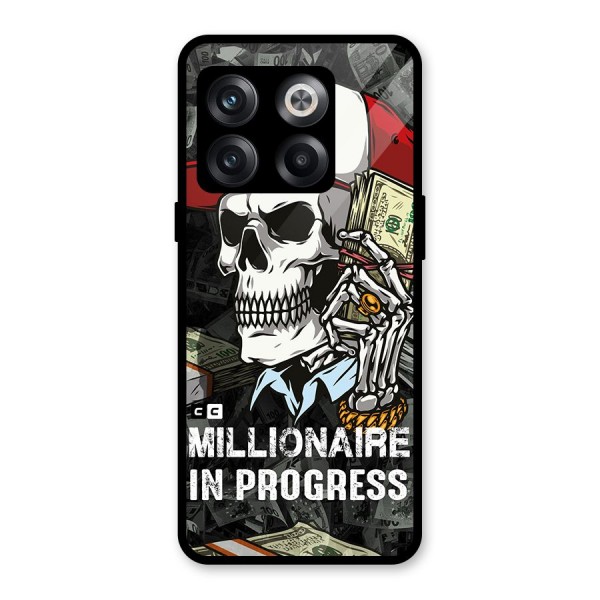 Cool Skull Millionaire In Progress Glass Back Case for OnePlus 10T