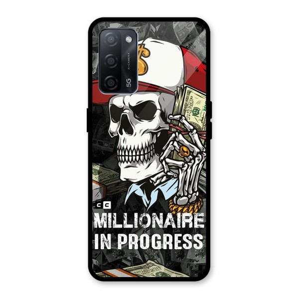 Cool Skull Millionaire In Progress Glass Back Case for Oppo A53s 5G