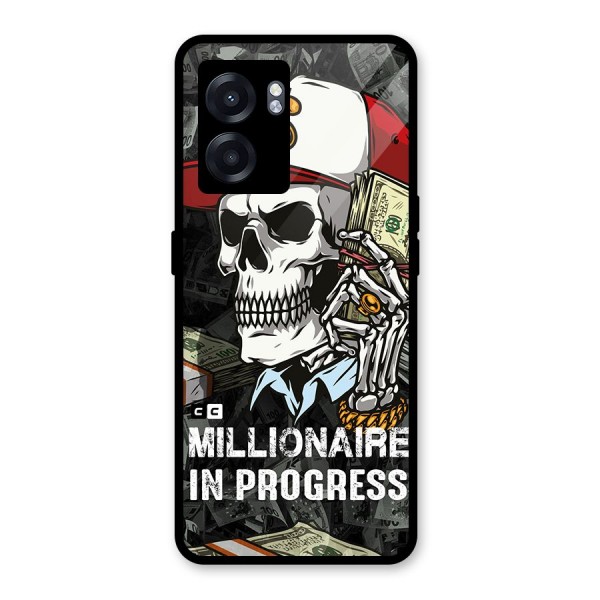 Cool Skull Millionaire In Progress Glass Back Case for Oppo K10 (5G)