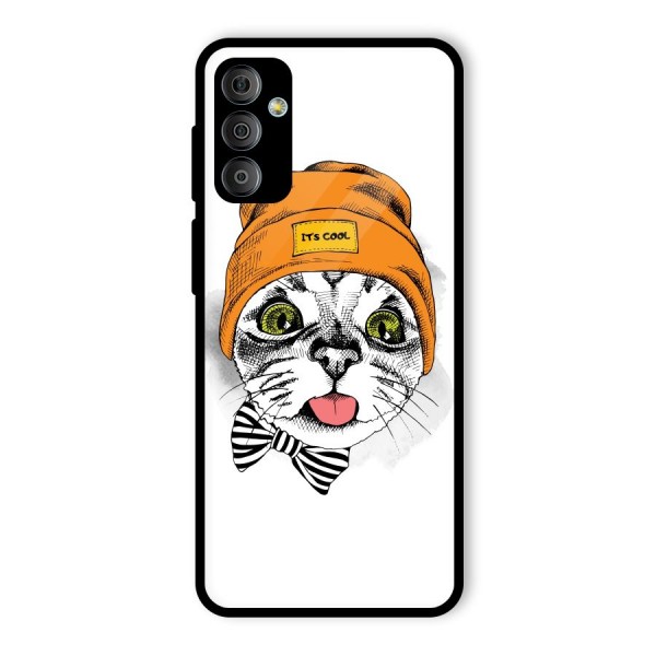 Cool cat Glass Back Case for Galaxy F23