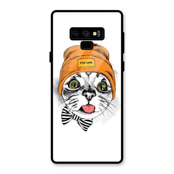 Cool cat Glass Back Case for Galaxy Note 9