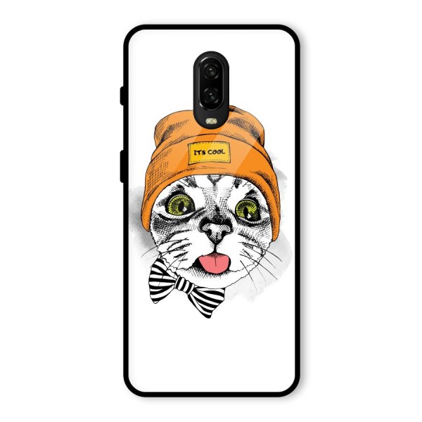 Cool cat Glass Back Case for OnePlus 6T