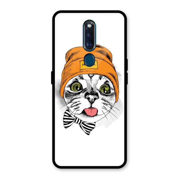 Cool cat Glass Back Case for Oppo F11 Pro