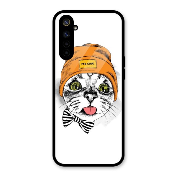 Cool cat Glass Back Case for Realme 6