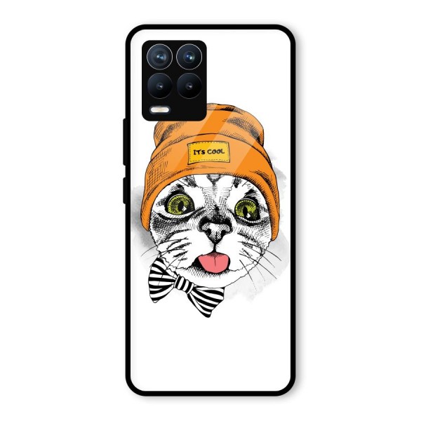 Cool cat Glass Back Case for Realme 8 Pro