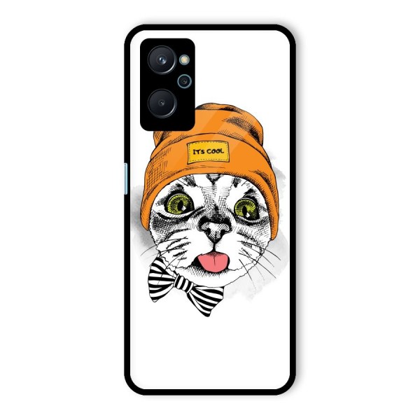 Cool cat Glass Back Case for Realme 9i