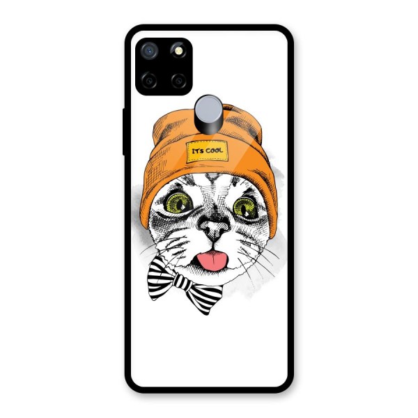 Cool cat Glass Back Case for Realme C12