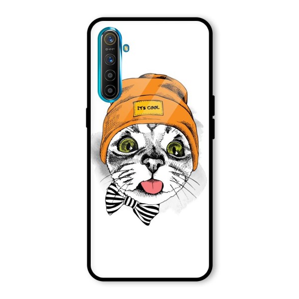 Cool cat Glass Back Case for Realme XT