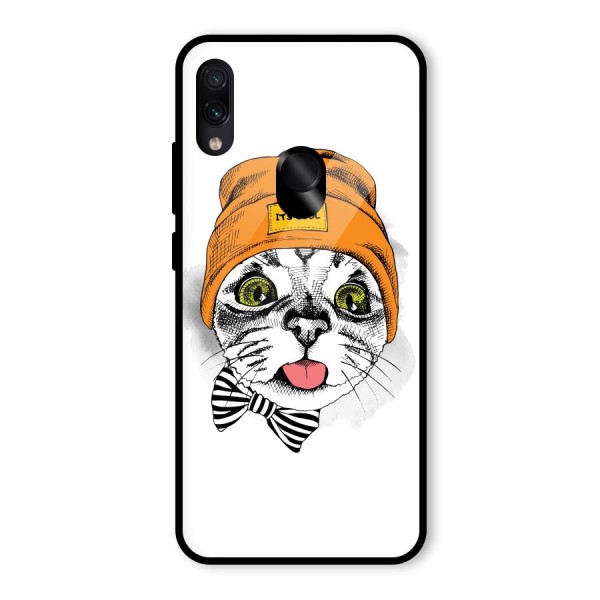 Cool cat Glass Back Case for Redmi Note 7