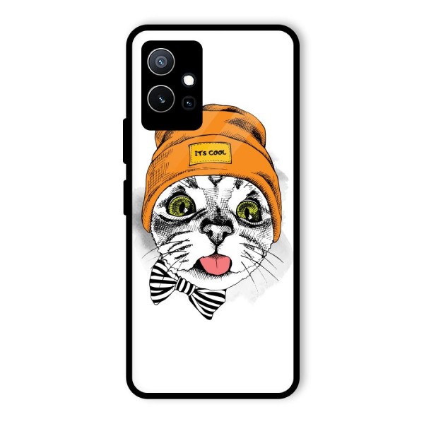 Cool cat Glass Back Case for Vivo T1 5G