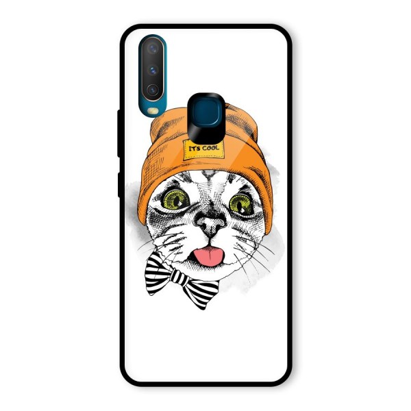 Cool cat Glass Back Case for Vivo Y15