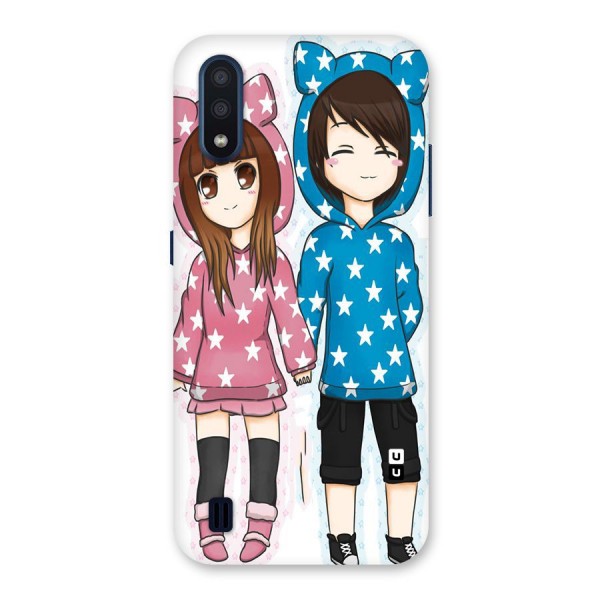 Couple In Stars Back Case for Galaxy M01