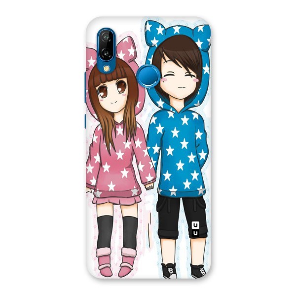 Couple In Stars Back Case for Huawei P20 Lite