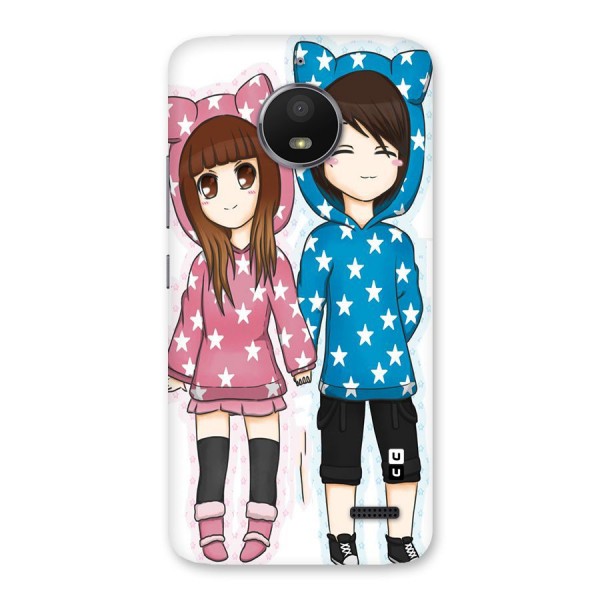 Couple In Stars Back Case for Moto E4