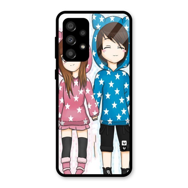 Couple In Stars Glass Back Case for Galaxy A32