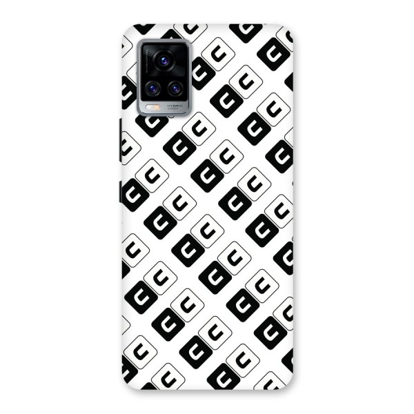 CoversCart Diagonal Banner Back Case for Vivo V20 Pro