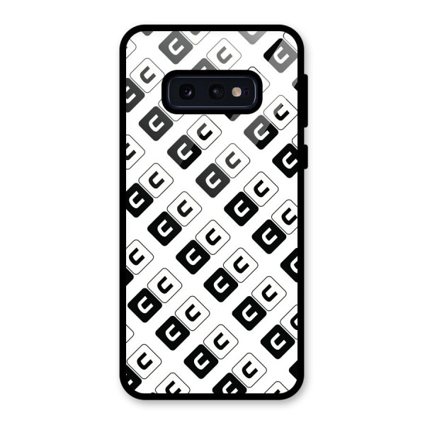 CoversCart Diagonal Banner Glass Back Case for Galaxy S10e