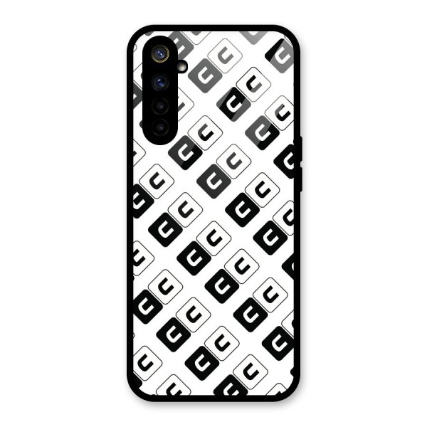 CoversCart Diagonal Banner Glass Back Case for Realme 6