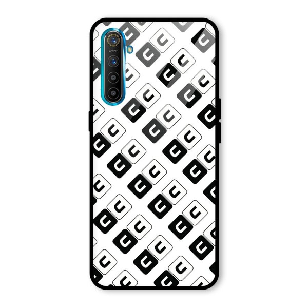 CoversCart Diagonal Banner Glass Back Case for Realme XT