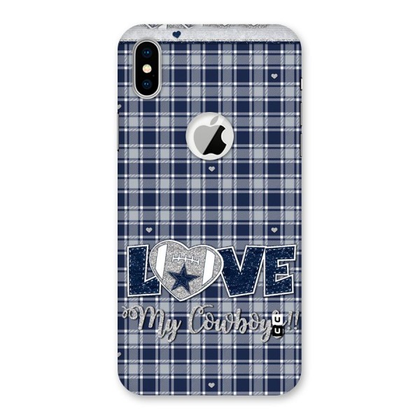 Cowboy Love Back Case for iPhone XS Logo Cut