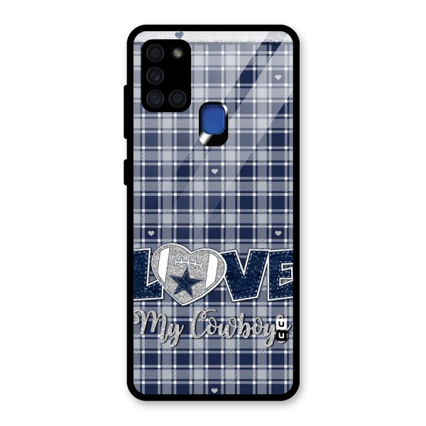 Cowboy Love Glass Back Case for Galaxy A21s