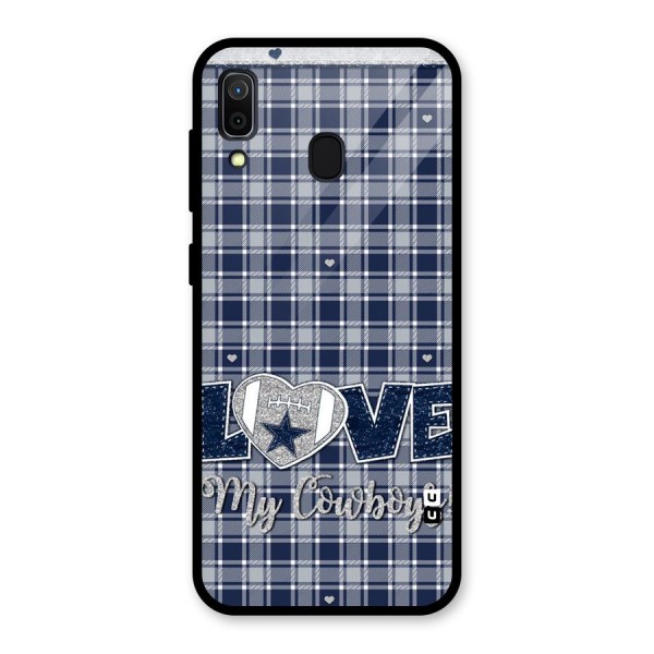 Cowboy Love Glass Back Case for Galaxy A30