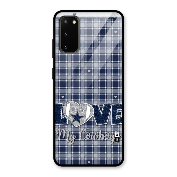 Cowboy Love Glass Back Case for Galaxy S20