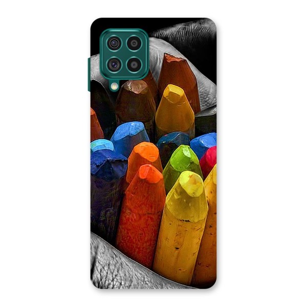 Crayons Beautiful Back Case for Galaxy F62