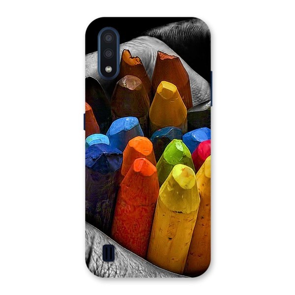 Crayons Beautiful Back Case for Galaxy M01