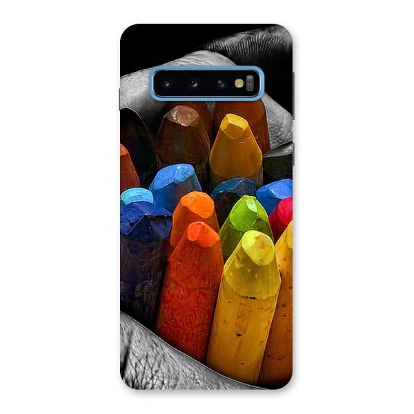 Crayons Beautiful Back Case for Galaxy S10