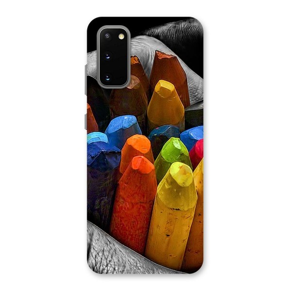 Crayons Beautiful Back Case for Galaxy S20