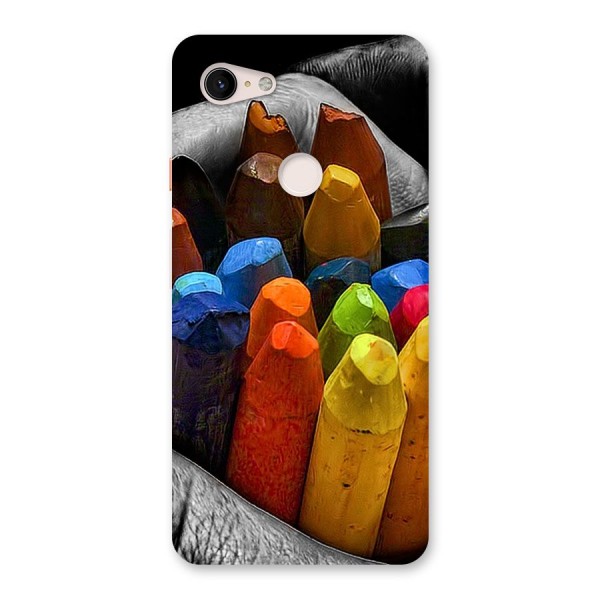 Crayons Beautiful Back Case for Google Pixel 3 XL