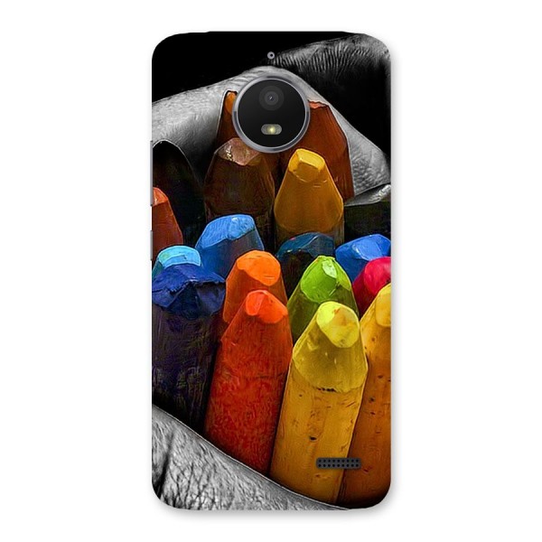 Crayons Beautiful Back Case for Moto E4