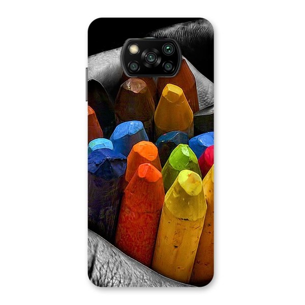 Crayons Beautiful Back Case for Poco X3