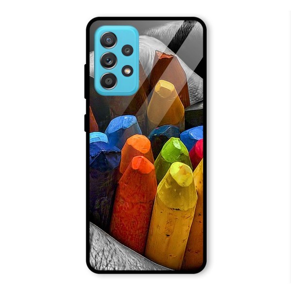 Crayons Beautiful Glass Back Case for Galaxy A52s 5G