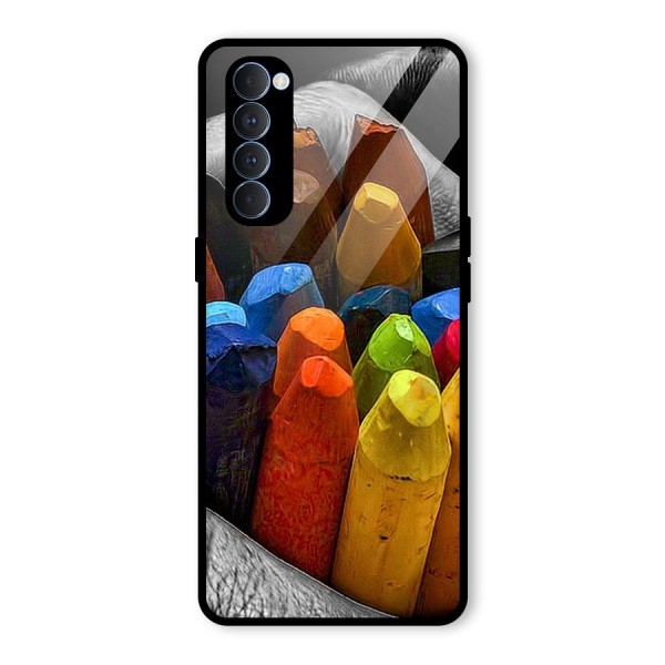 Crayons Beautiful Glass Back Case for Oppo Reno4 Pro