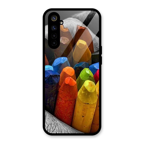 Crayons Beautiful Glass Back Case for Realme 6