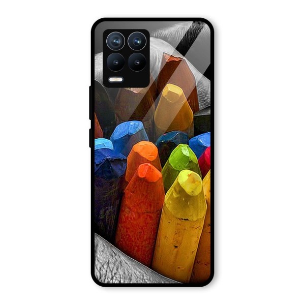 Crayons Beautiful Glass Back Case for Realme 8 Pro