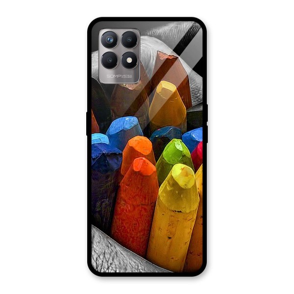 Crayons Beautiful Glass Back Case for Realme 8i