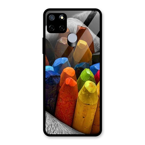 Crayons Beautiful Glass Back Case for Realme C15