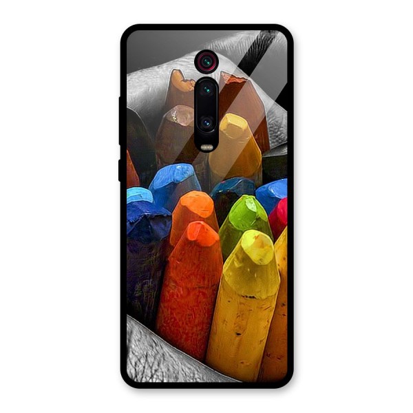 Crayons Beautiful Glass Back Case for Redmi K20