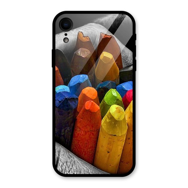 Crayons Beautiful Glass Back Case for XR