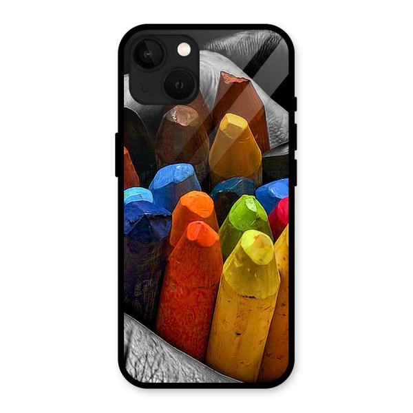 Crayons Beautiful Glass Back Case for iPhone 13