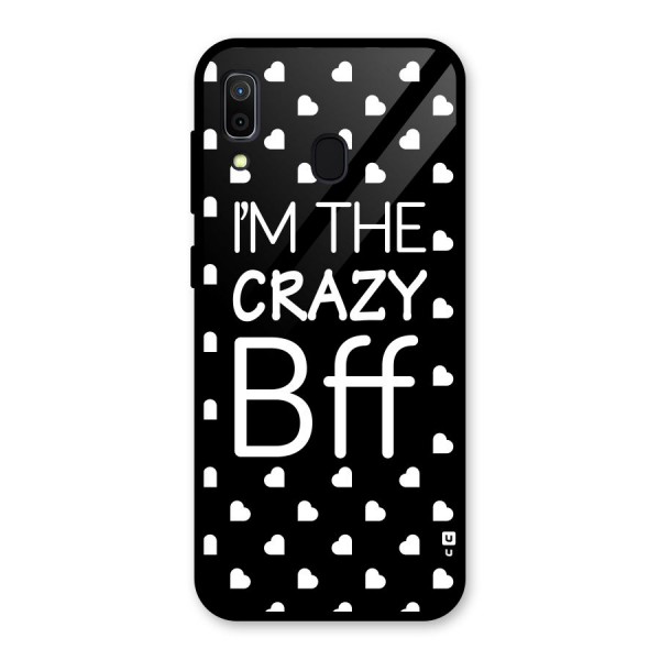 Crazy Bff Glass Back Case for Galaxy A30