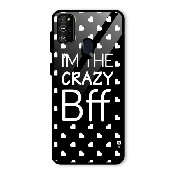 Crazy Bff Glass Back Case for Galaxy M21