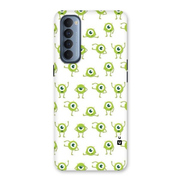 Crazy Green Maniac Back Case for Reno4 Pro