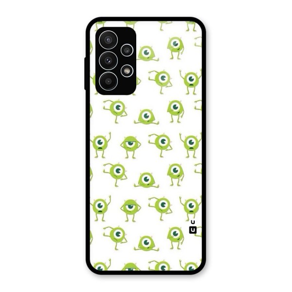 Crazy Green Maniac Glass Back Case for Galaxy A23