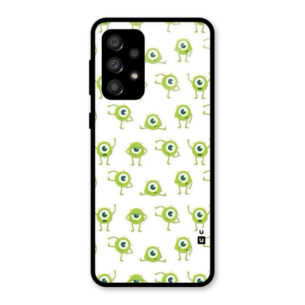 Crazy Green Maniac Glass Back Case for Galaxy A32